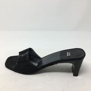 Stuart Weitzman Shoes - STUART WEITZMAN BLACK SLIDE HEELS 8.5 Stuart Weitzman Shoes - STUART WEITZMAN BLACK SLIDE HEELS 8.5
